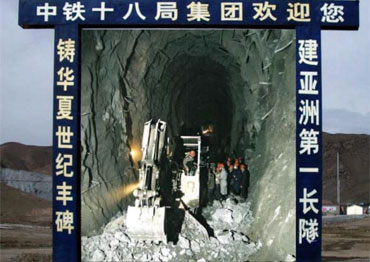 Строительство ж/д тоннеля методом БВР в Китае, 20 единиц ITC 312 H3